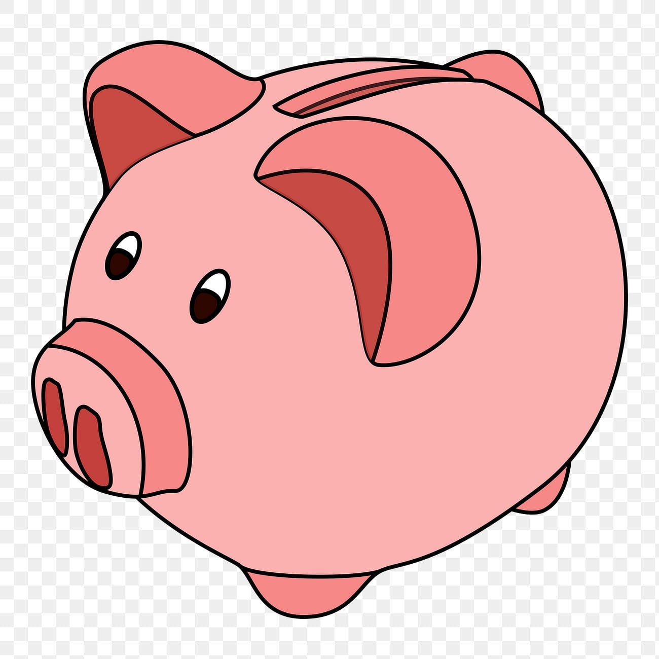 Piggy bank png sticker illustration